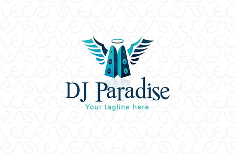 DJ Paradise - Music & Entertainment Stock Logo Design