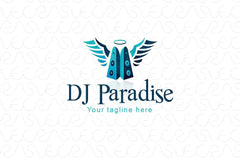 DJ Paradise - Music & Entertainment Stock Logo Design