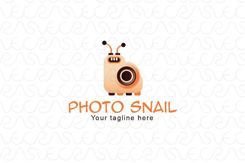 Photo Snail - Creative Photography Stock Logo Design of Polaroid Camera