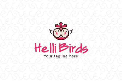 Helli Birds - Cute Birds Stock Logo Template
