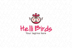 Helli Birds - Cute Birds Stock Logo Template