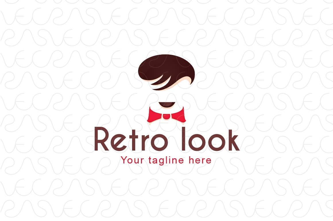 Retro Look - Mens Saloon Stock Logo Template