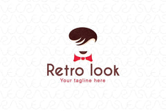 Retro Look - Mens Saloon Stock Logo Template