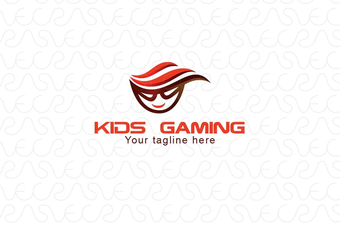 Kids Gaming - Stylish Super Hero Logo Design Template