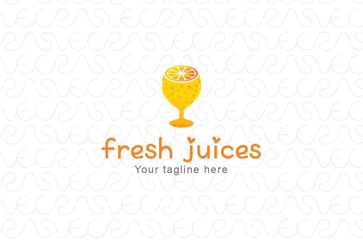 Fresh Juices - Juice Bar Stock Logo Template