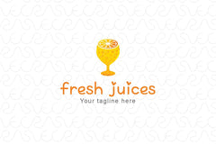 Fresh Juices - Juice Bar Stock Logo Template