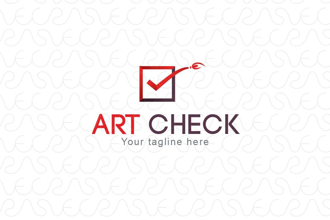 Art Check - Simple Iconic Stock Logo Template