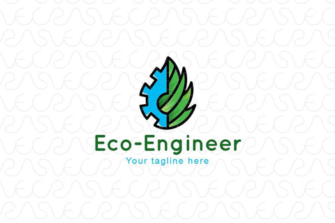 Eco Engineer - Environment Friendly Manufacturing Industry Stock Logo Template