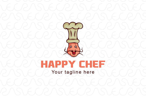 Happy Chef - Food & Restaurant Stock Logo Template