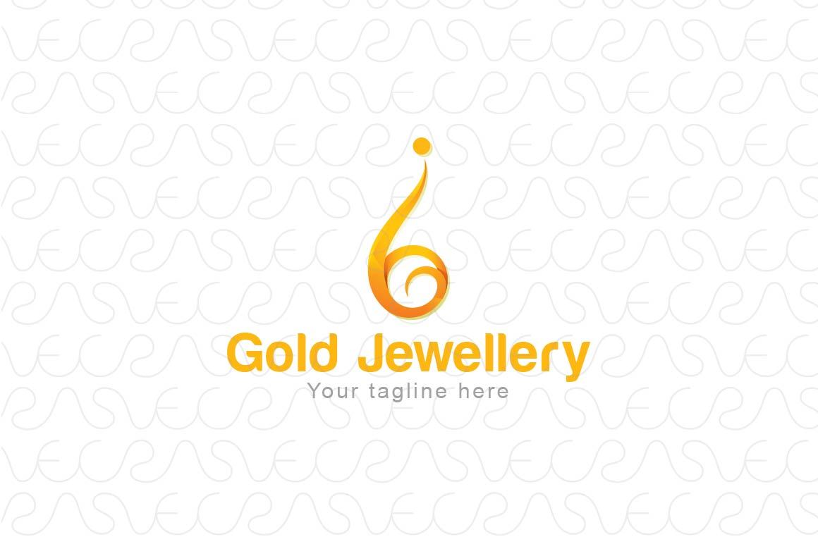 Gold Jewellery - Abstract Iconic Human Figure Stock Logo Template