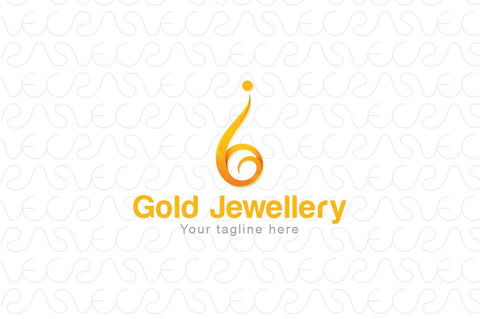 Gold Jewellery - Abstract Iconic Human Figure Stock Logo Template