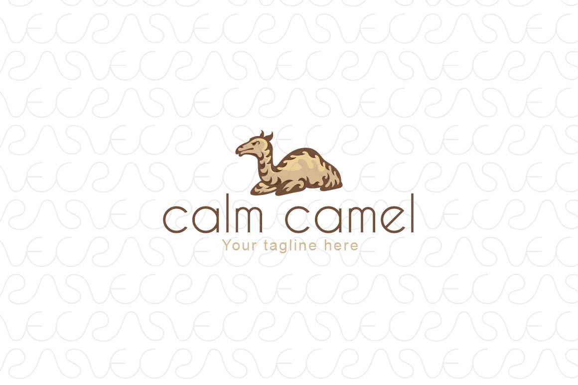 Calm Camel - Desert Animal Stock Logo Template 