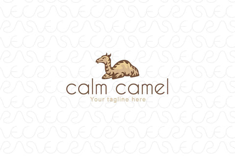 Calm Camel - Desert Animal Stock Logo Template