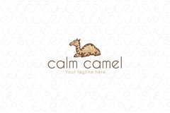 Calm Camel - Desert Animal Stock Logo Template 