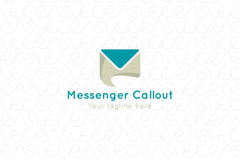 Messenger Callout - Messaging App Stock Logo Template