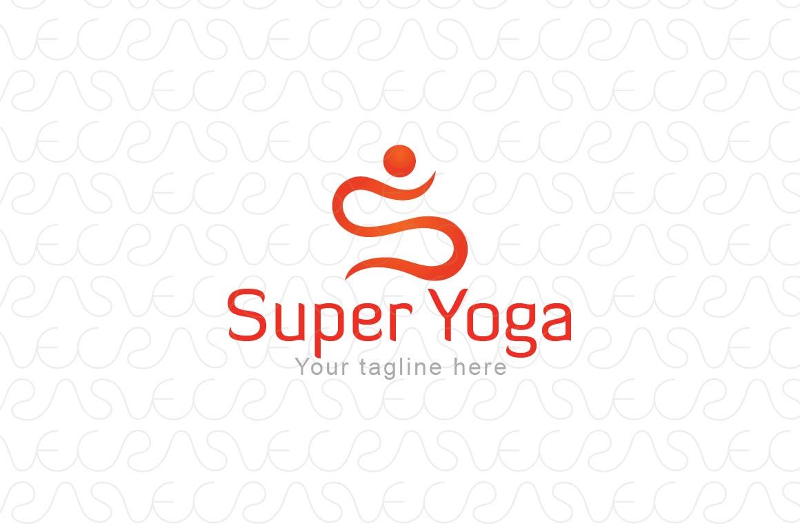 Super Yoga - Abstract Creative Iconic Figure Stock Logo Template