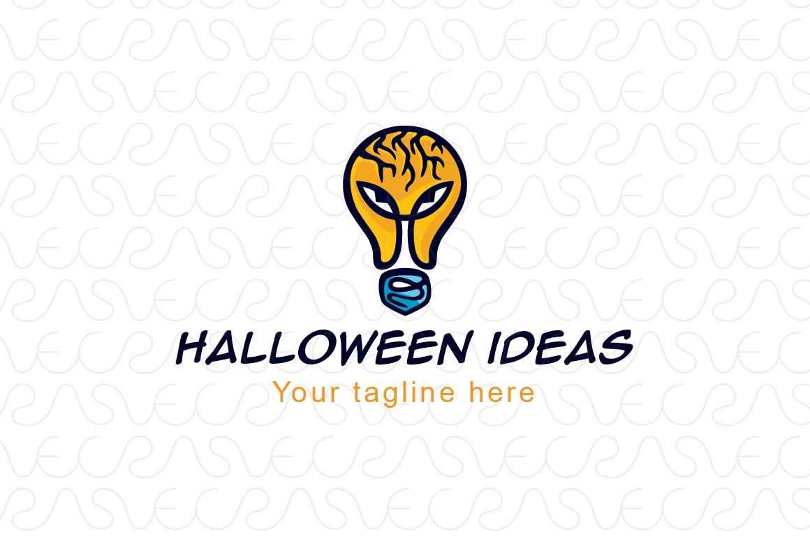 Halloween Ideas Stock Logo Template Design