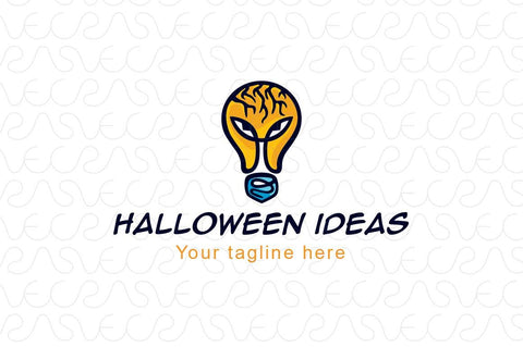 Halloween Ideas Stock Logo Template Design
