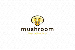 Mushroom - Fungi culture Stock Logo Template