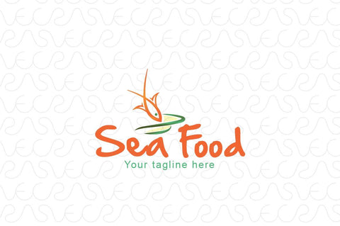 Sea Food - Simple Illustrative Stock Logo Template Design for Restaurant