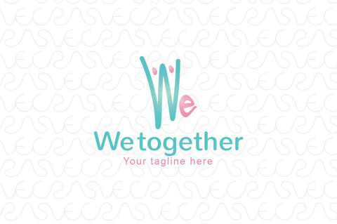 We Together Stock Logo Template
