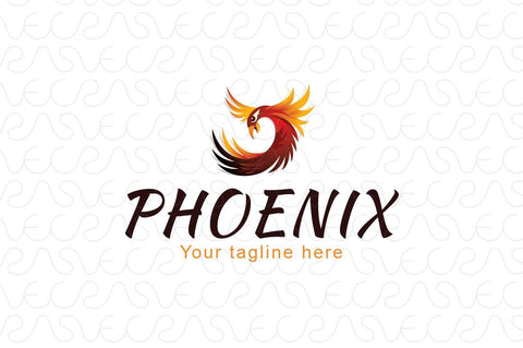 Phoenix - Mythical Fire Bird Stock Logo Template