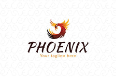 Phoenix - Mythical Fire Bird Stock Logo Template
