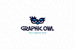 Owl Graphics - Creative Bold Smart Bird Stock Logo Template