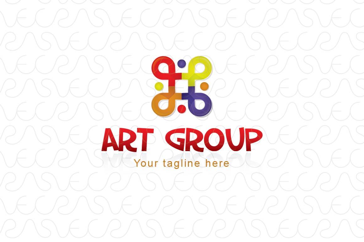 Art Group - Creative Geometrical Elements Stock Logo Template