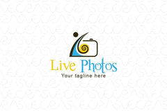 Live Photos - Photography Studio Abstract Stock Logo Template