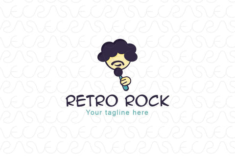 Retro Rock Stock Logo Template