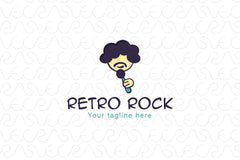 Retro Rock Stock Logo Template