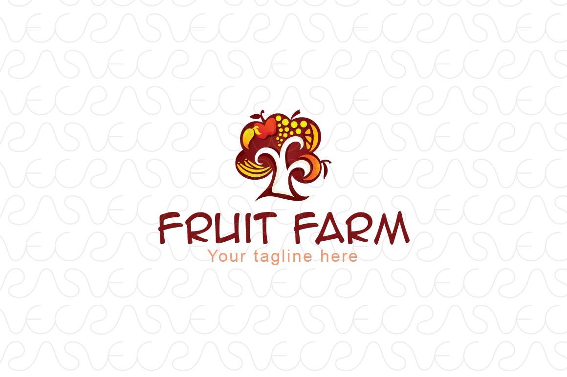 Fruit Farm - Organic Farming Abstract Tree Stock Logo Template
