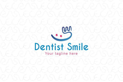 Dentist Smile - Abstract Objective Stock Logo Template