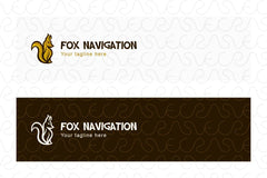 Fox Navigation - Wild Animal Stock Logo Template