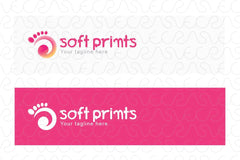 Soft Prints - Human Foot Stock Logo Template