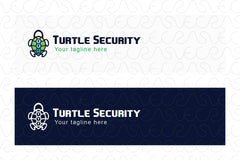 Turtle Security - Abstract Tortoise Animal Stock Logo Template 