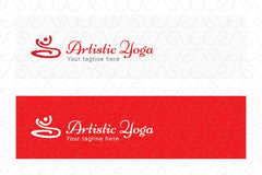 Artistic Yoga - Abstract Figurative Stock Logo Template