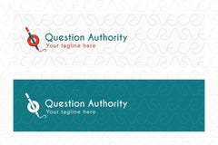 Question Authority -  Stock Logo Template for Forums & Quiz apps
