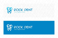 Rock Dent - Tooth Molar Stock Logo Template for Dentistry