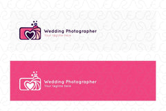 Wedding Photographer - Creative Abstract Stock Logo Template for Photo Studio