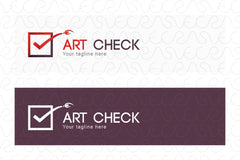 Art Check - Simple Iconic Stock Logo Template