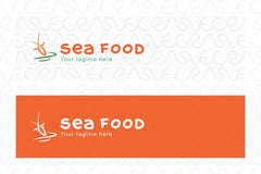 Sea Food - Simple Illustrative Stock Logo Template Design for Restaurant