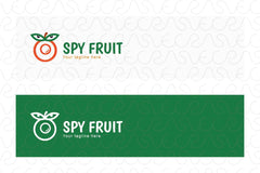 Spy Fruit - Hidden Camera Gadget Stock Logo Template for Security & Safety