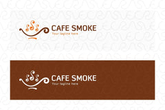 Cafe Smoke - Simple Abstract Coffee Logo Design