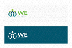 WE - Community / Group 3d Stock Logo Design Template