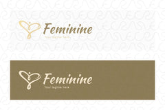 Feminine - Women Figure Stock Logo Design