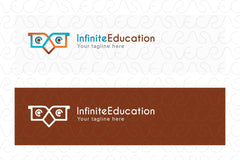 Infinite Education - Simple Abstract Owl Bird Stock Logo Template