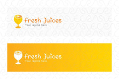 Fresh Juices - Juice Bar Stock Logo Template