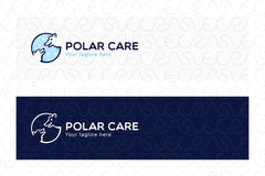 Polar Care - White Bear Stock Logo Design 